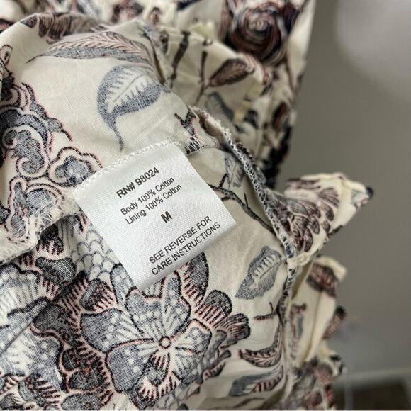 NWT House Of Harlow Ozzie Mini Dress Puff Sleeve Smocked Womens Size M - Picture 8 of 8